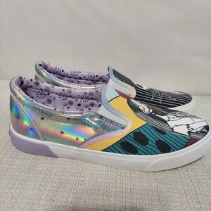 Nightmare Before Christmas Black & Silver‎ Sneakers Men's Size 9.5/Women 11